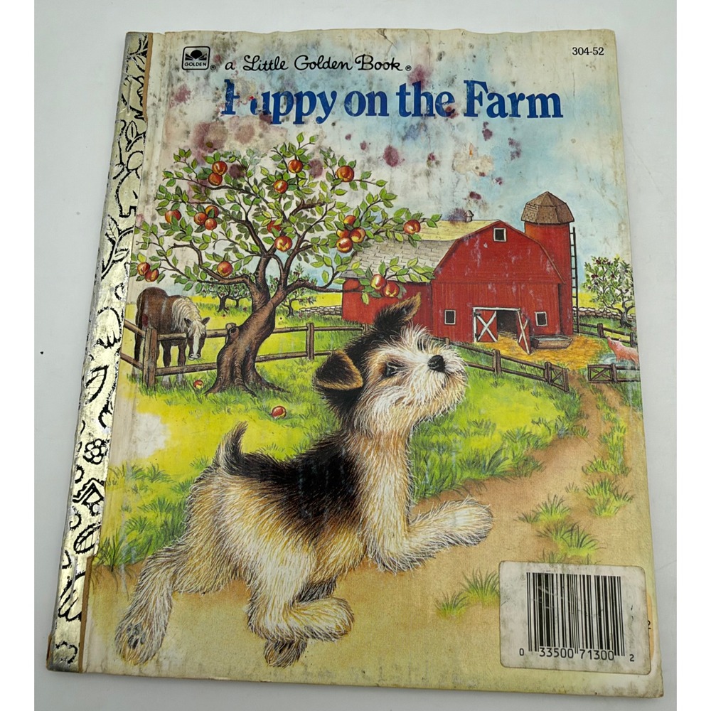 Puppy on the Farm Little Golden Book 1990 Marilyn Elson Lisa McCue 304-52